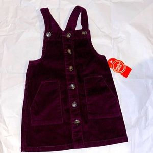 Wonder Nation Burgundy Corduroy Jumper NWT 2T